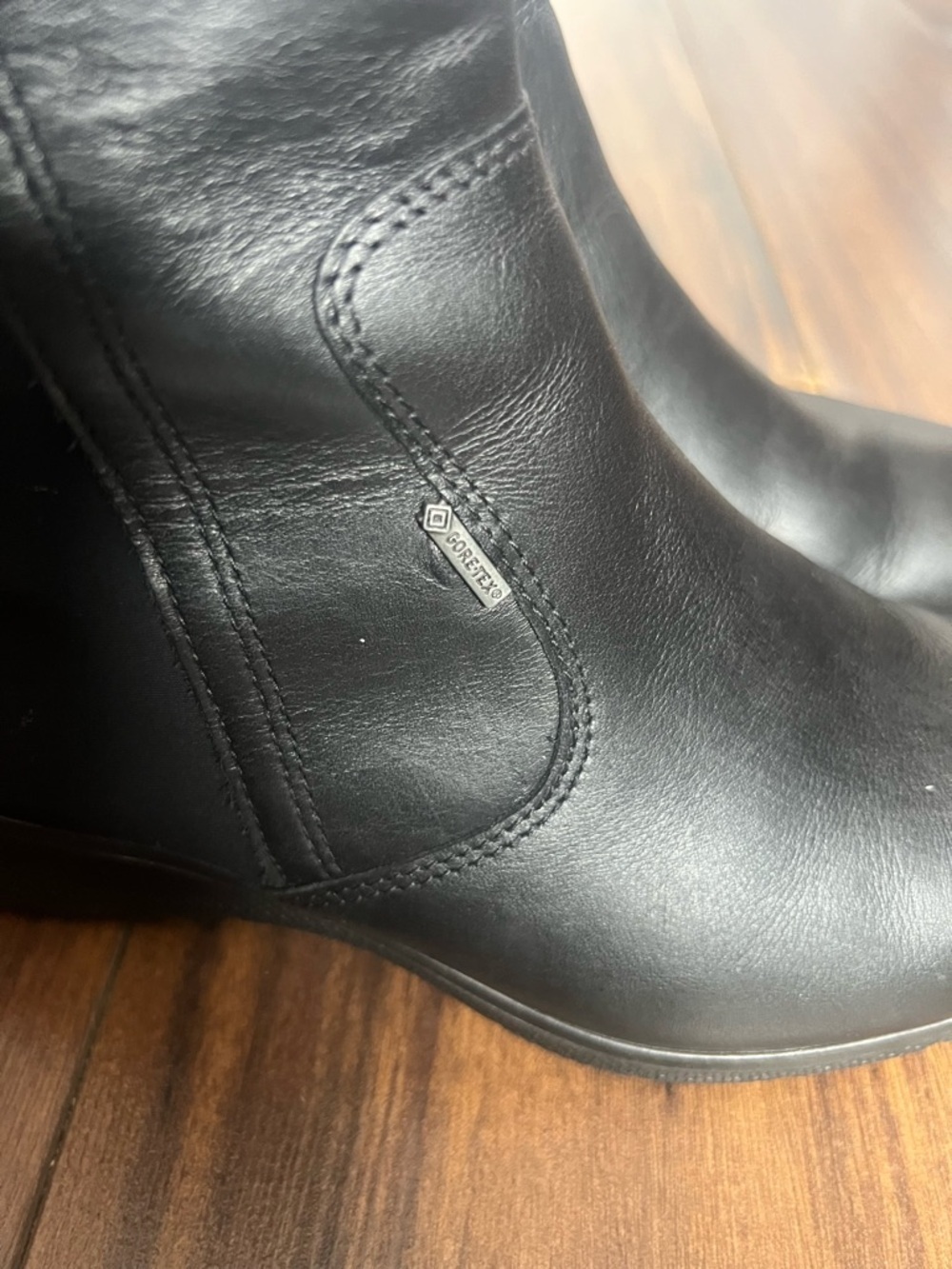 ECCO Black Leather Ankle Boots – Size 36 - Picture 3 of 12